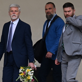 Prezident Petr Pavel dorazil na pohřeb Aničky Slováčkové.